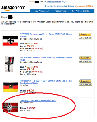 Illustration for article titled Would You Like Some Nazi Flags? Amazon Can Help You With That